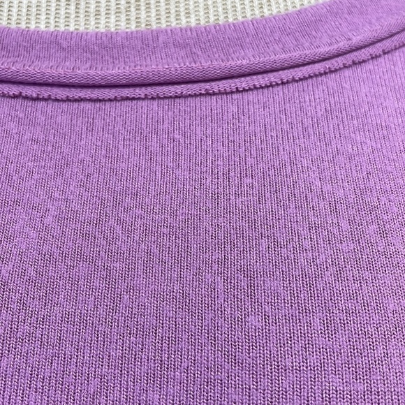 Free People Blouse Womens Small Purple Long Sleeve Oversize - Picture 9 of 16
